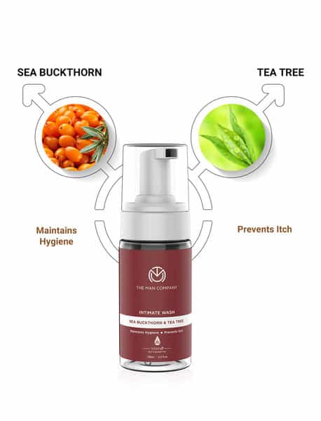 The Man Company Intimo Tea Tree & Sea Buck Thorn Oil Intimate Wash- 100 Ml