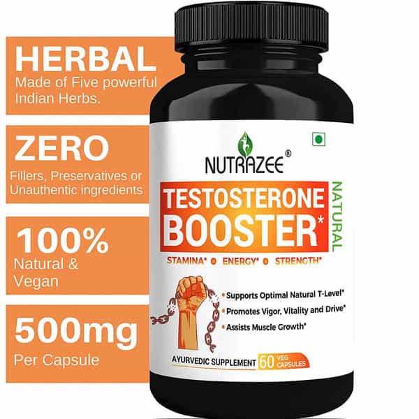 Nutrazee Testosterone Booster 60 Vegan Capsules