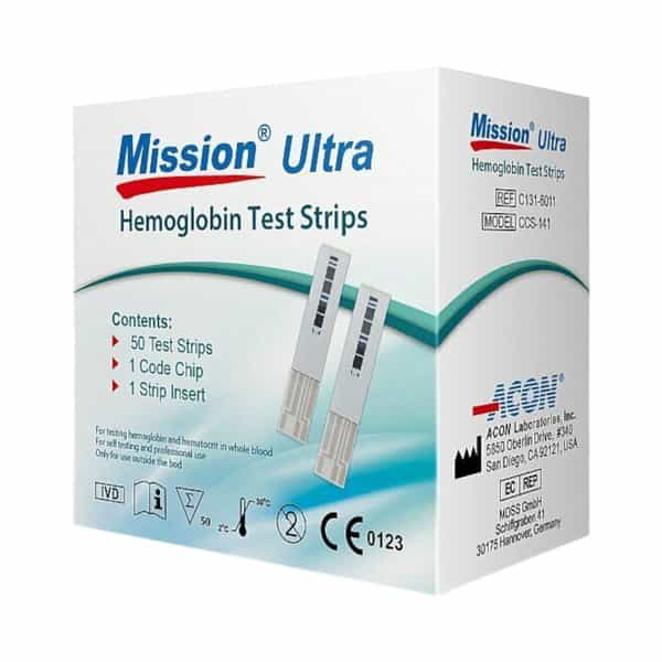 Mission Ultra Hemoglobin Strips