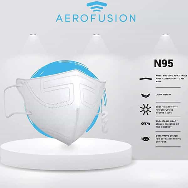 Aerofusion Flo Ff 3065 Mask - Anti Pollution | Anti Dust | Anti Bacterial | Anti Viral