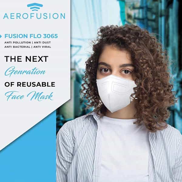 Aerofusion Flo Ff 3065 Mask - Anti Pollution | Anti Dust | Anti Bacterial | Anti Viral
