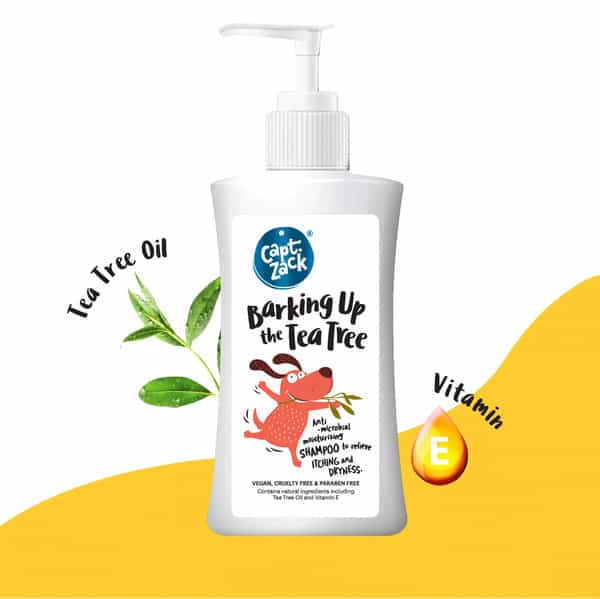 Captain Zack Barking Up The Tea Tree Anti-Fungal Anti-Bacterial & Anti-Dandruff Dog Shampoo 500Ml