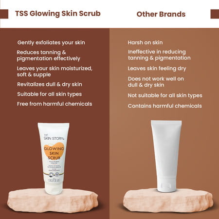 The Skin Story Glowing Skin Scrub With Almond Oil 100G