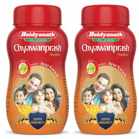 Baidyanath Nagpur Chyawanprash 450g (Pack Of 2) Ayurvedic Immunity Booster|Builds Strength & Stamina