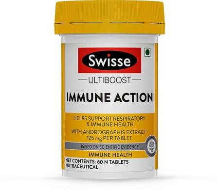 Swisse Ultiboost Immune Action - Support Respiratory & Immune Health - 60 Tablets