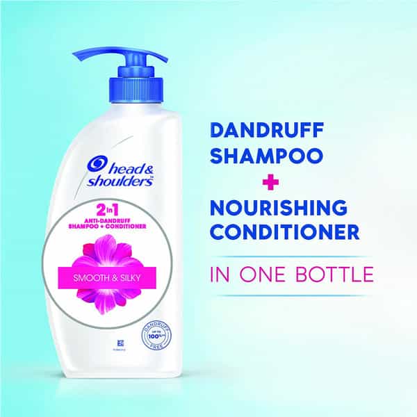 Head & Shoulders 2In1 Antidandruff Shampoo And Conditioner Smooth And Silky Shampoo 650 Ml