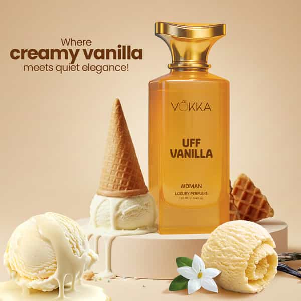 Vokka Uff Vanilla Perfume For Woman 100Ml | Luxury Long Lasting Eau De Parfum