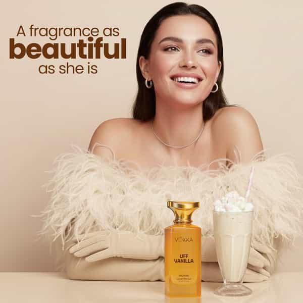 Vokka Uff Vanilla Perfume For Woman 100Ml | Luxury Long Lasting Eau De Parfum