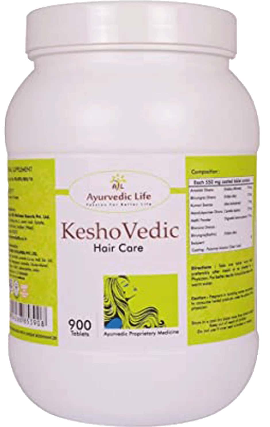Buy ALAYURVEDIC LIFE KESHOVEDIC 900 TABLETS PACK OF 5 Online & Get