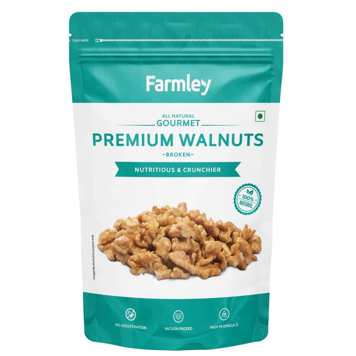 Farmley Premium Broken Walnut Kernels 200 G