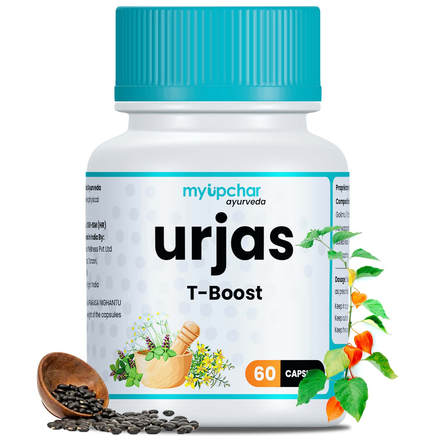Myupchar Ayurveda Urjas T-Boost Supplement | Men | Enhance Performance & Muscle Strength 60 Capsule