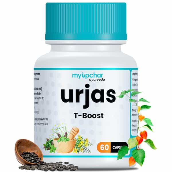 Myupchar Ayurveda Urjas T-Boost Supplement | Men | Enhance Performance & Muscle Strength 60 Capsule