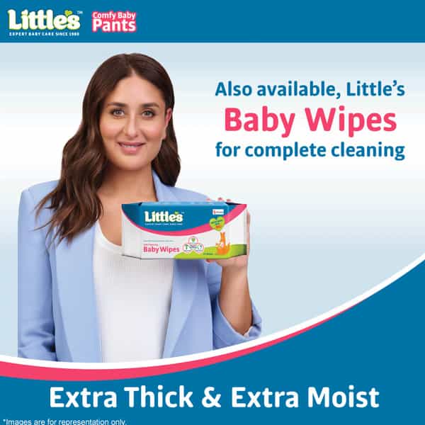 Little's Comfy Baby Pants Diapers With Wetness Indicator And 12 Hours Absorption - Large 30 Pants