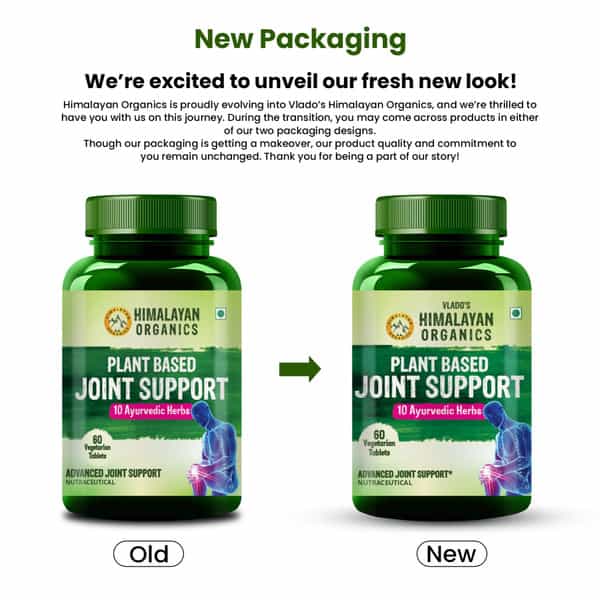Vlado's Himalayan Organics Plant Based Joint Support With Boswellia Serrata - 60 Veg Tablets