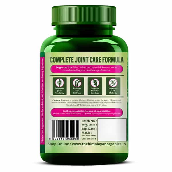 Vlado's Himalayan Organics Plant Based Joint Support With Boswellia Serrata - 60 Veg Tablets