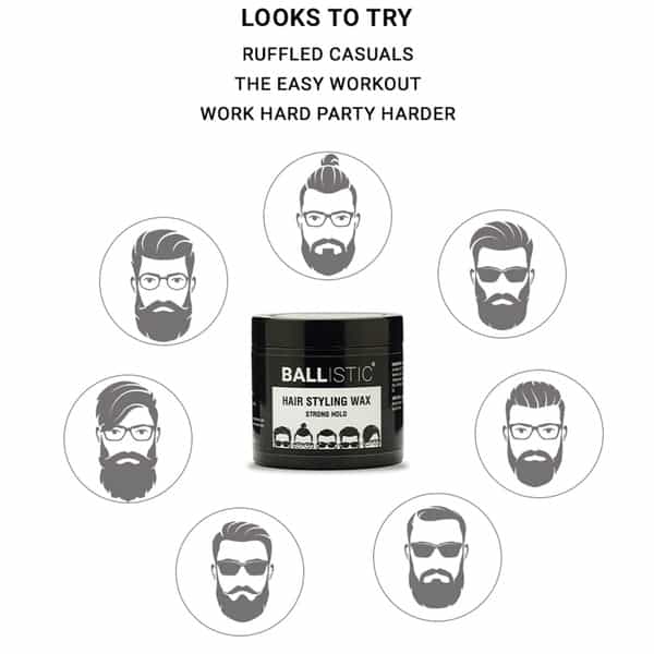 Ballistic By Zlade Hair Styling Wax - Strong Hold -100 Gm
