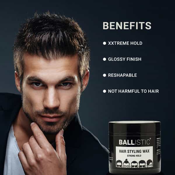 Ballistic By Zlade Hair Styling Wax - Strong Hold -100 Gm