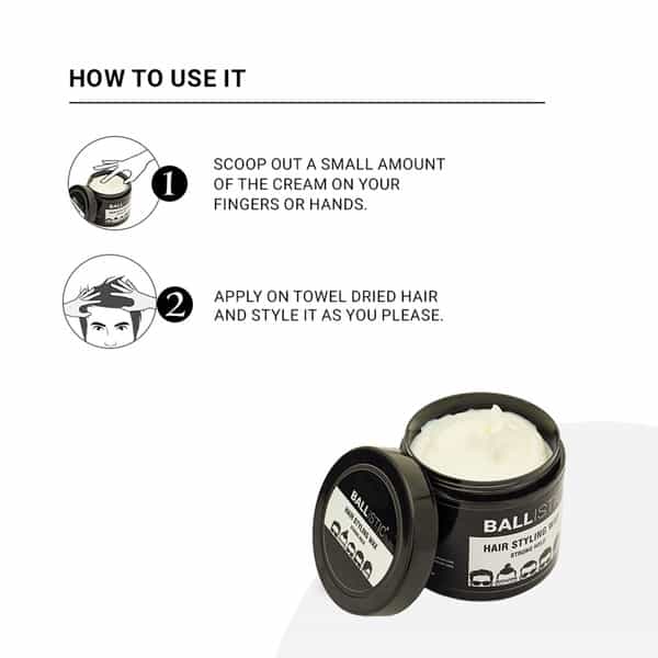 Ballistic By Zlade Hair Styling Wax - Strong Hold -100 Gm