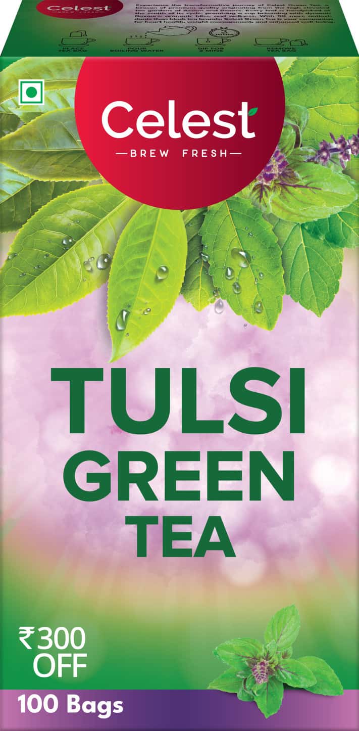 Celest Tulsi Green Tea - 100 Bags