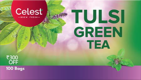 Celest Tulsi Green Tea - 100 Bags