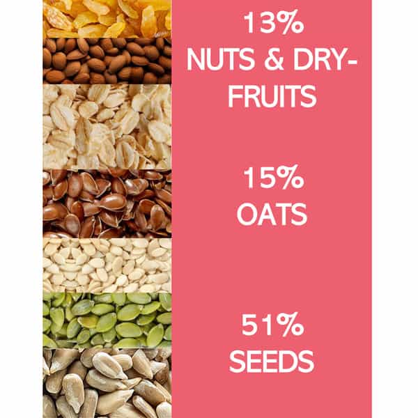 The Snack Company Peri Peri Nut & Seeds Cluster - 125Gm