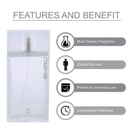 Ajmal Shiro Eau De Parfum 90ml Perfume For Men And Wisal Dhahab Deodorant 200ml For Men