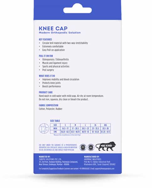 Liveasy Ortho Care Knee Cap (Pair) - Modern Orthopedic Solution - Xxl