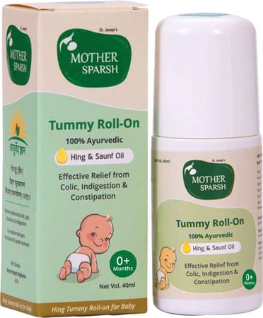 Mother Sparsh Tummy Roll On For Baby Colic Relief And Digestion- 40ml