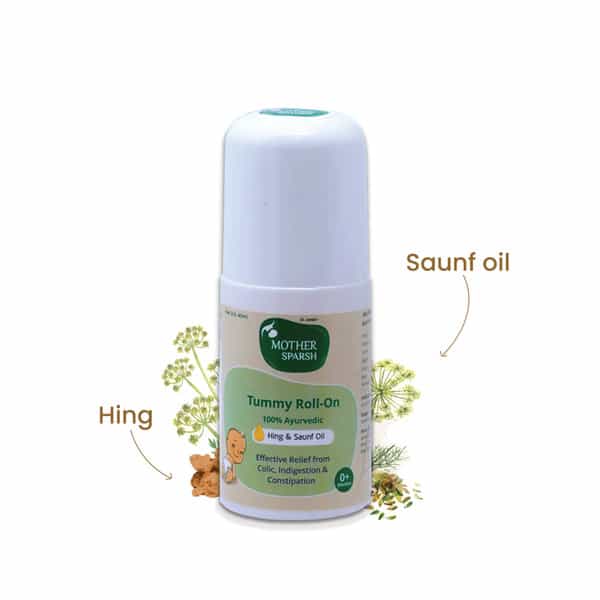 Mother Sparsh Tummy Roll On For Baby Colic Relief And Digestion- 40Ml
