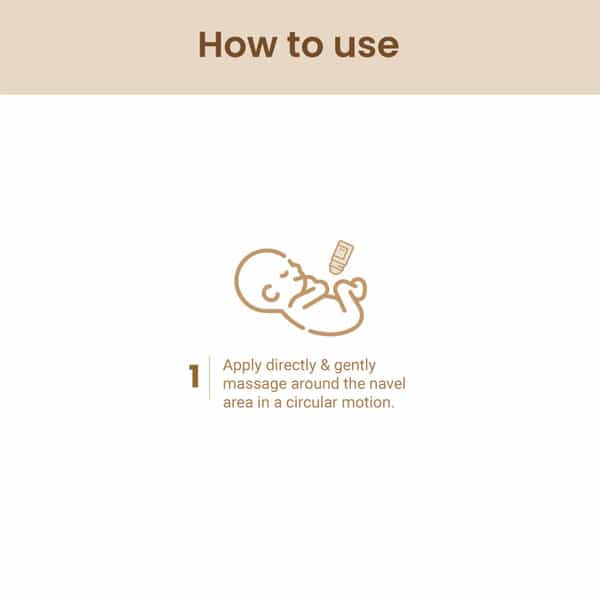 Mother Sparsh Tummy Roll On For Baby Colic Relief And Digestion- 40Ml