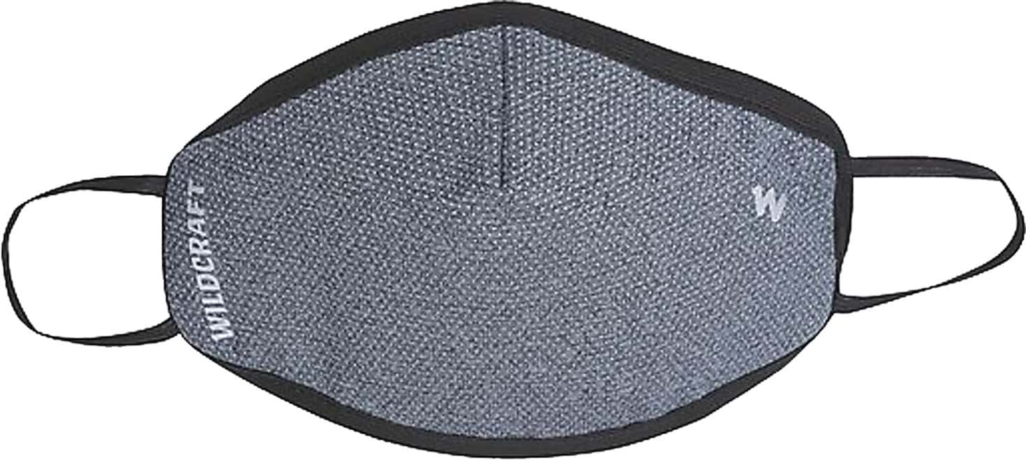 Wildcraft Supermask W95+ Reusable Outdoor Respirator Mask Anti-Bacterial Anti-Pollution L Grey