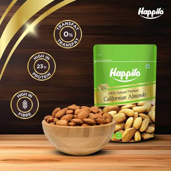 Happilo Premium Natural Californian Almonds 200G