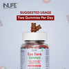 Inlife Eye Care Supplement Kids Adults With Omega 3 To Support Eye Health-30 Strawberry Mix Flavour