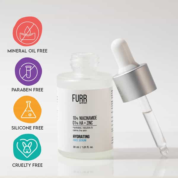 Furr 10% Hyaluronic Acid Serum For Intense Hydration | Glowing & Healthy Skin | 30 Ml