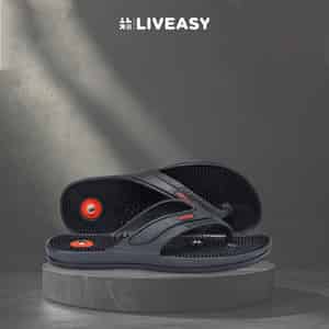Liveasy Ortho Care Acupressure Slippers - Men (black) Size 5