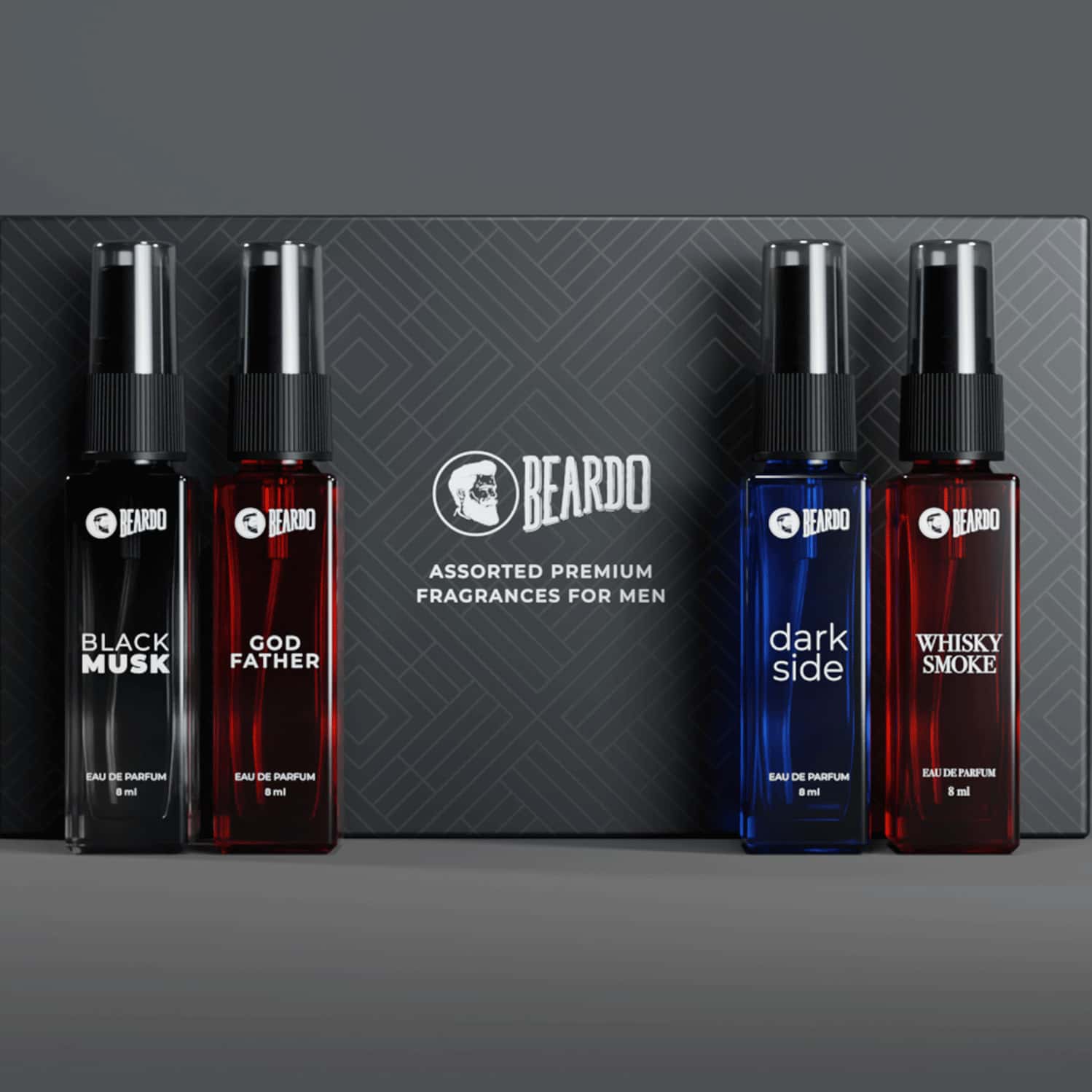 Buy BEARDO ASSORTED PREMIUM PERFUME GIFT SET FOR MEN 4X8ML WITH LONG LASTING FRAGRANCES Online Buy BEARDO ASSORTED PREMIUM PERFUME GIFT SET FOR MEN 4X8ML WITH LONG LASTING FRAGRANCES Online