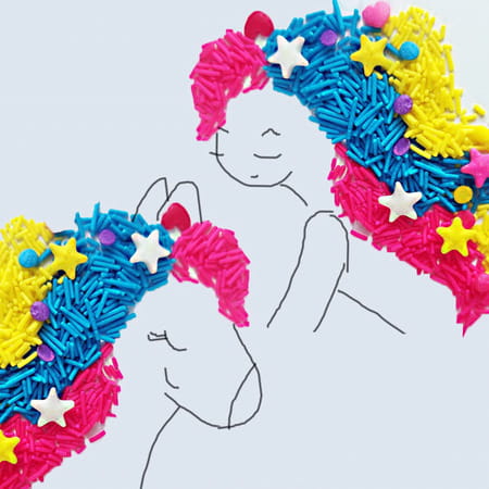 Serapheena Sugar Sprinkles For Cakes & Cupcakes Decoration 100 Gram (Unicorn Mermaid)