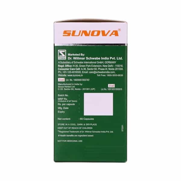 Sunova Organic Spirulina Capsules Nature's Supplement Spirulina 60 Capsules (Pack Of 2)