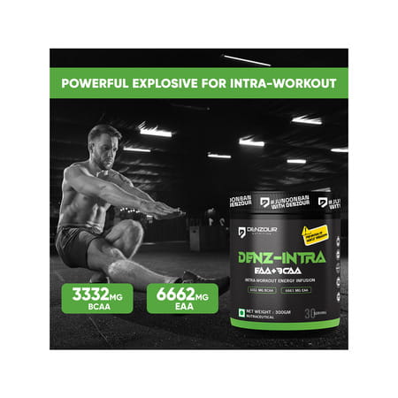 Denzour Nutrition Denz Intra Workout Powder | For Men & Women | Blueberry Flavour | 300G