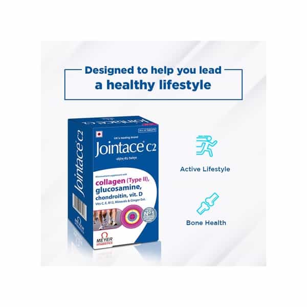 Jointace C2 - Vitamin Supplement (Includes Glucosamine Chondroitin And Vitamin D) - 30 Tablets