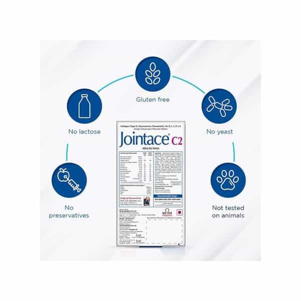 Jointace C2 - Vitamin Supplement (Includes Glucosamine Chondroitin And Vitamin D) - 30 Tablets