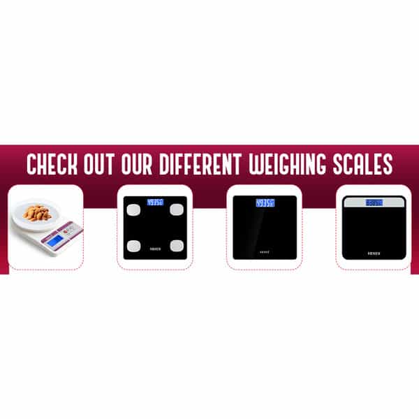 Hoffen (India) Electronic Digital Personal Bathroom Weight Machine | Upto 180Kg - Black