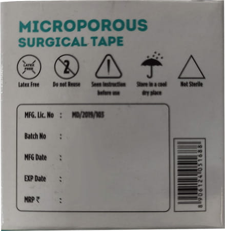 Liveasy Surgicals Microporous Surgical Tape 2.5cm X 5 Meter 1 No'S
