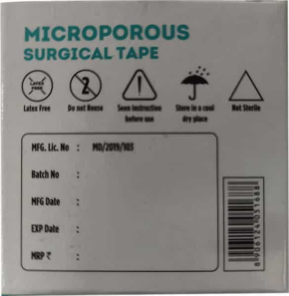 Liveasy Surgicals Microporous Surgical Tape 2.5Cm X 5 Meter 1 No's