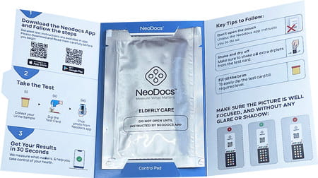 Neodocs Elderly Care Kit | Instant At-Home Urine Test | Track 10+ Parameters | Liver|Kidney More