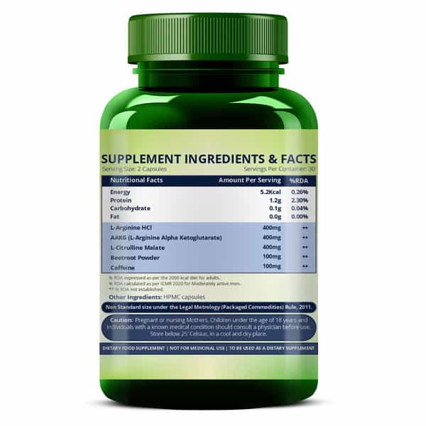 Vlado's Himalayan Organics Nitric Oxide Supplement | 60 Veg Capsules
