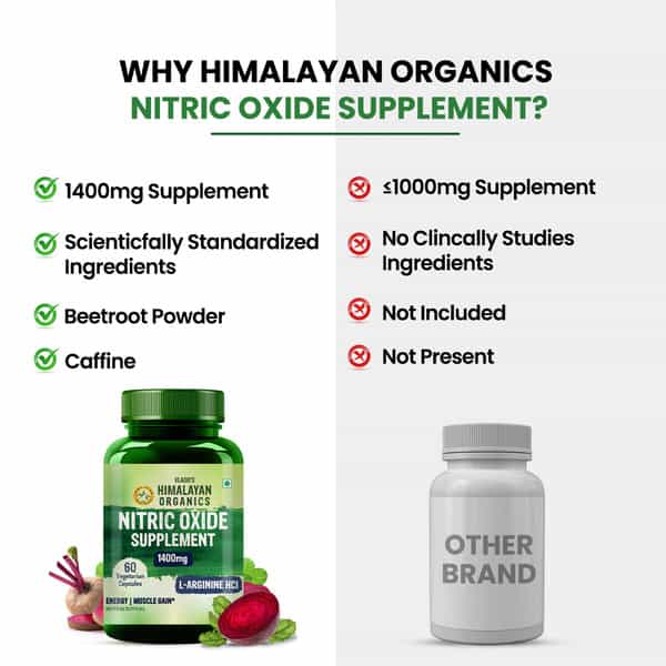 Vlado's Himalayan Organics Nitric Oxide Supplement | 60 Veg Capsules