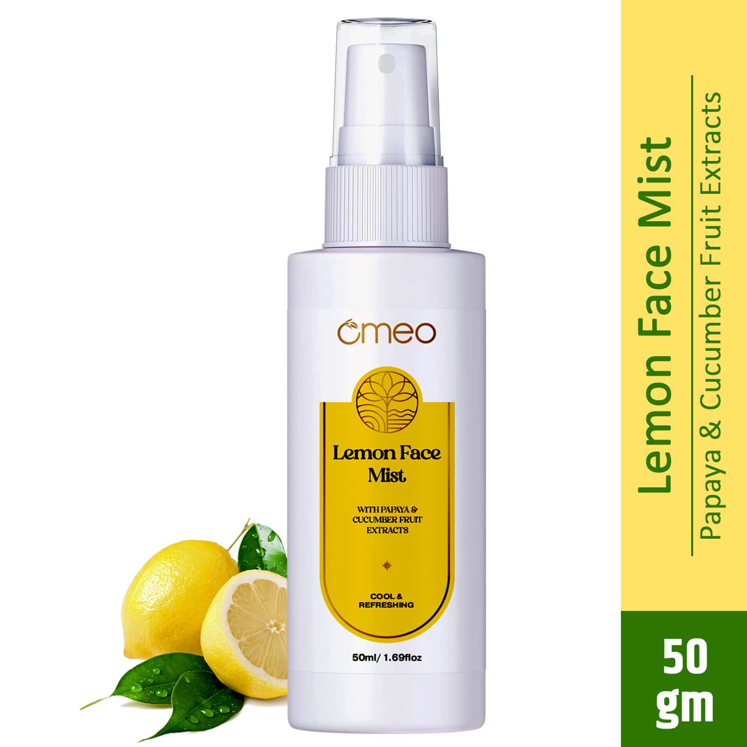 Omeo Lemon Alcohol - Free Face Mist Toner - 50ml