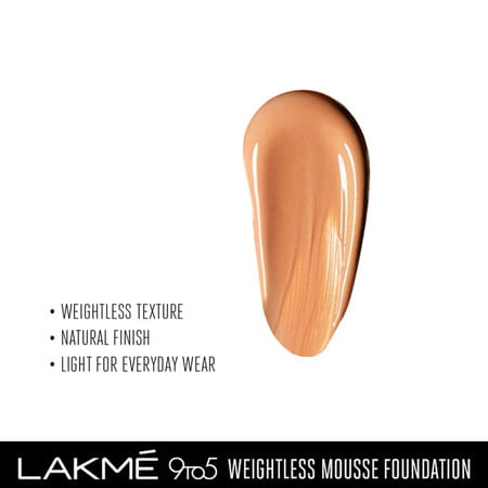 Lakme 9 To 5 Weightless Mousse Foundation Beige Caramel 25 G