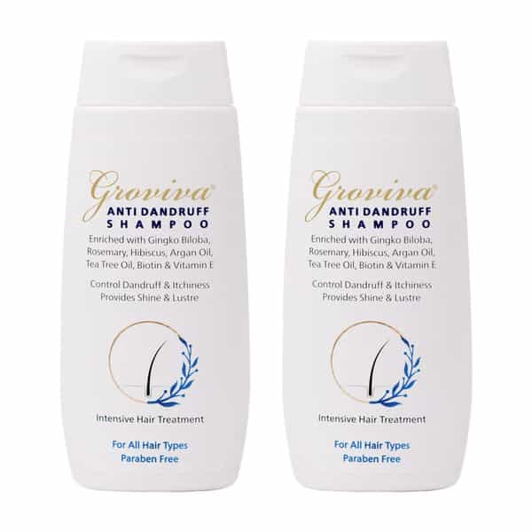 Groviva Anti-Dandruff Shampoo 100 Ml | Reduces Dandruff | Dry Frizzy Hair (Pack Of 2)